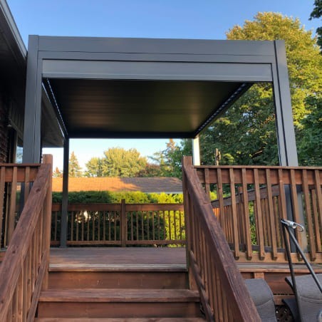 Première installation d'une pergola Ombréa® au Québec : Retour d'expérience !